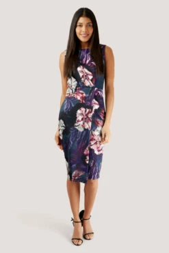 Closet London Floral Wrap Pencil Dress -Closet London Popular Shop jd4941 1 39377.1566148906