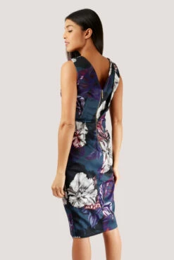 Closet London Floral Wrap Pencil Dress -Closet London Popular Shop jd4941 3 29473.1566148906