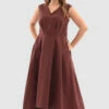 Closet London Curves Chocolate High Low Dress -Closet London Popular Shop jgMiCaEU 40734.1650633101