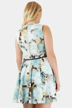Closet Curves Light Floral Belted Skater Dress 9 Closet Curves Light Floral Belted Skater Dress -Closet London Popular Shop pd189m multi floral belted dress 3 02609.1605014646