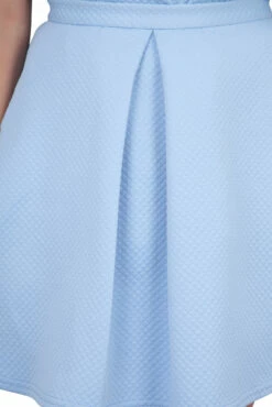 Closet London Pale Blue Panel Skirt -Closet London Popular Shop s786 blue detail copy 15049.1605014668