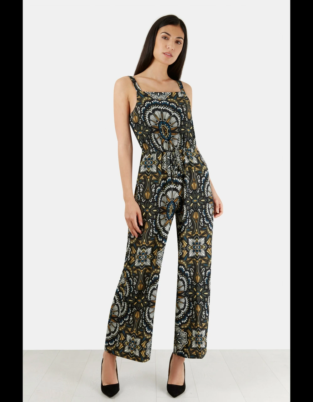 Multi Floral Wide Leg Jumpsuit 3 Multi Floral Wide Leg Jumpsuit