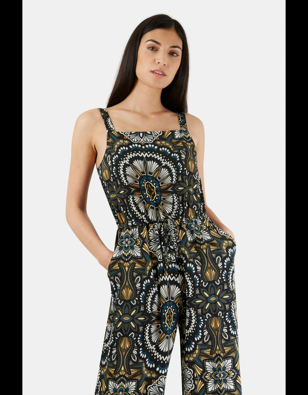 Multi Floral Wide Leg Jumpsuit 4 Multi Floral Wide Leg Jumpsuit - Image 2