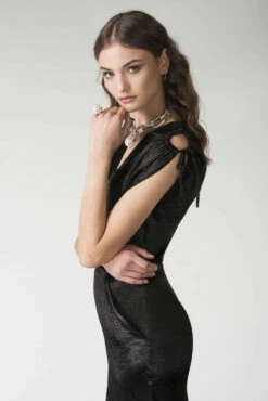 Closet London Black Satin Open Shoulder Wrap Jumpsuit -Closet London Popular Shop t3594 sc 9988 91558.1566138318