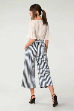 Closet London Stripes Bow Tie Straight Leg Trouser -Closet London Popular Shop t3636 dsc 6148 4 25872.1636123566