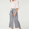 Closet London Stripes Bow Tie Straight Leg Trouser -Closet London Popular Shop t3636 dsc 6245 4 01019.1633089301