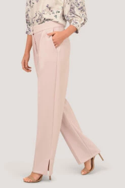Pink Side Vent Straight Leg Trousers -Closet London Popular Shop t4754 dsc 1437 37919.1663764089