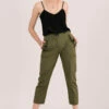 Closet London Khaki Cropped Cargo Trousers -Closet London Popular Shop t5247 dsc 6456 36466.1663768630